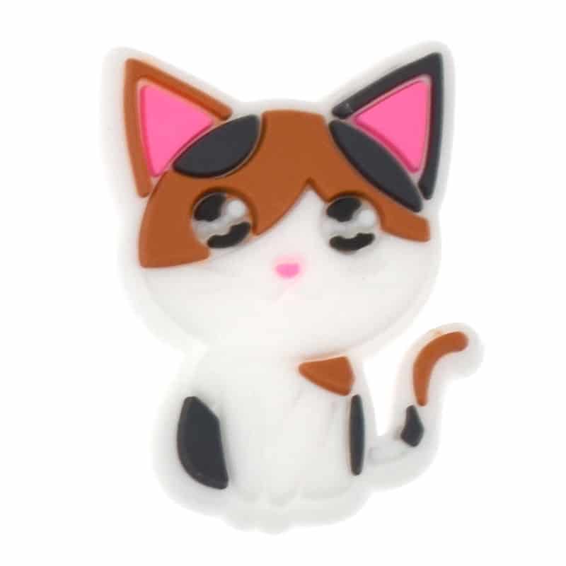 Sitting calico cat 459-08 - Shoe Charm