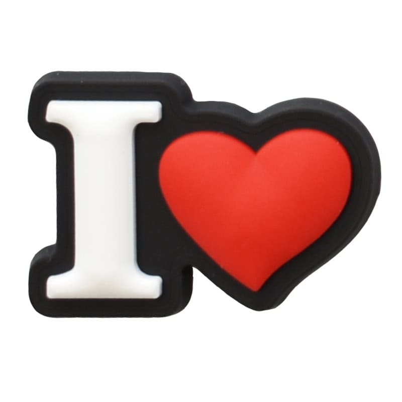 I Love HEART sign logo 46-10 Shoe Charm