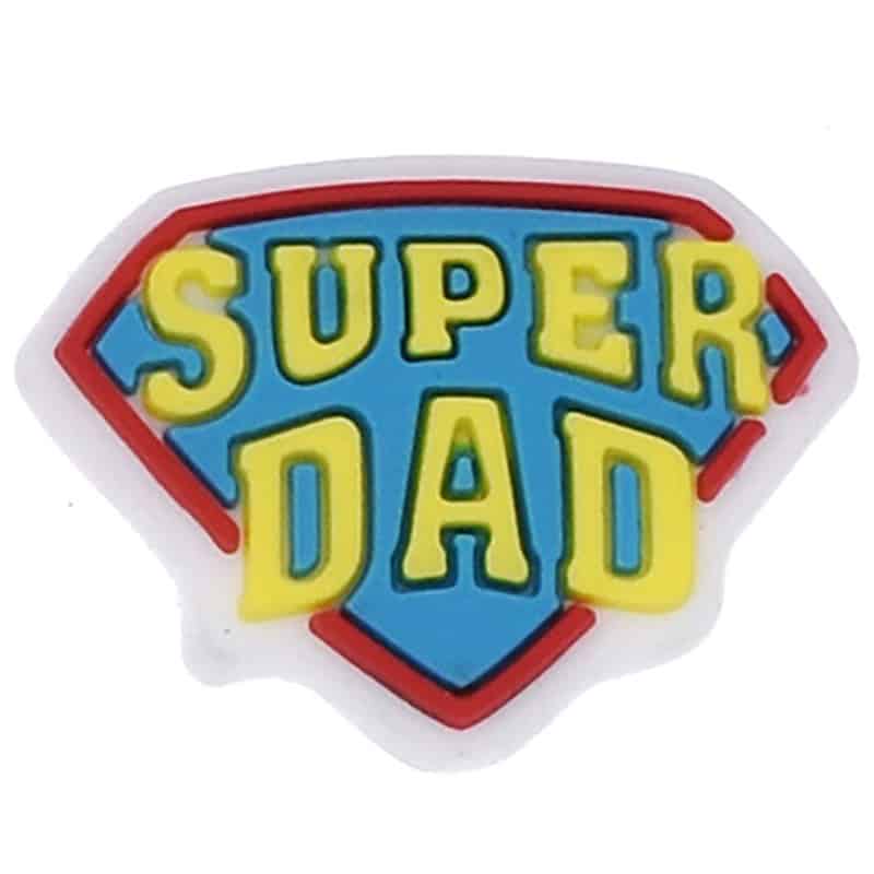 SUPER DAD sign logo 46-103 Shoe Charm