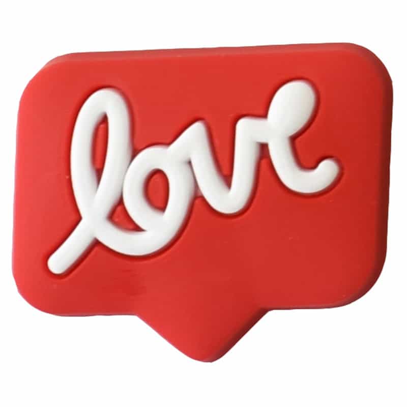 love speak bubble sign logo 46-13 Shoe Charm
