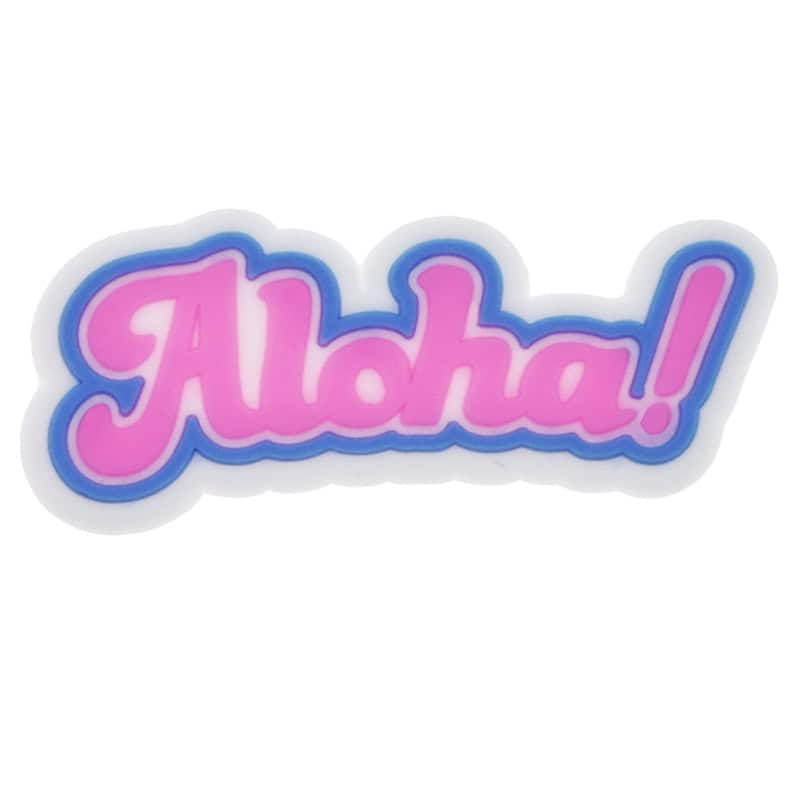 Aloha! sign logo 46-27 Shoe Charm