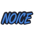 NOICE blue on black sign logo 46-29 Shoe Charm