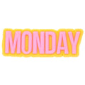 MONDAY sign logo 46-50 Shoe Charm