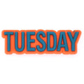 TUESDAY sign logo 46-51 Shoe Charm