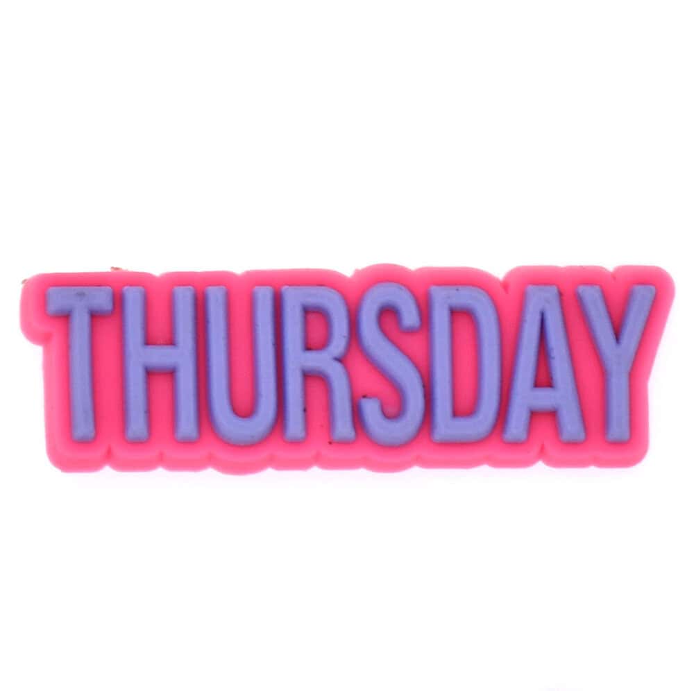THUSDAY sign logo 46-53 Shoe Charm