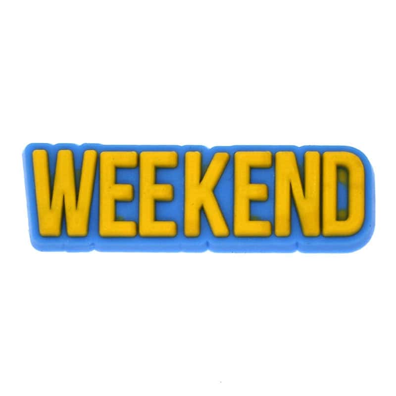 WEEKEND sign logo 46-55 Shoe Charm
