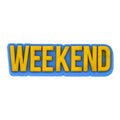 WEEKEND sign logo 46-55 Shoe Charm