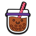 Bubble tea straw 469-10 Shoe Charm