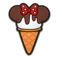 Mickey ears ice cream cone 469-35 Shoe Charm