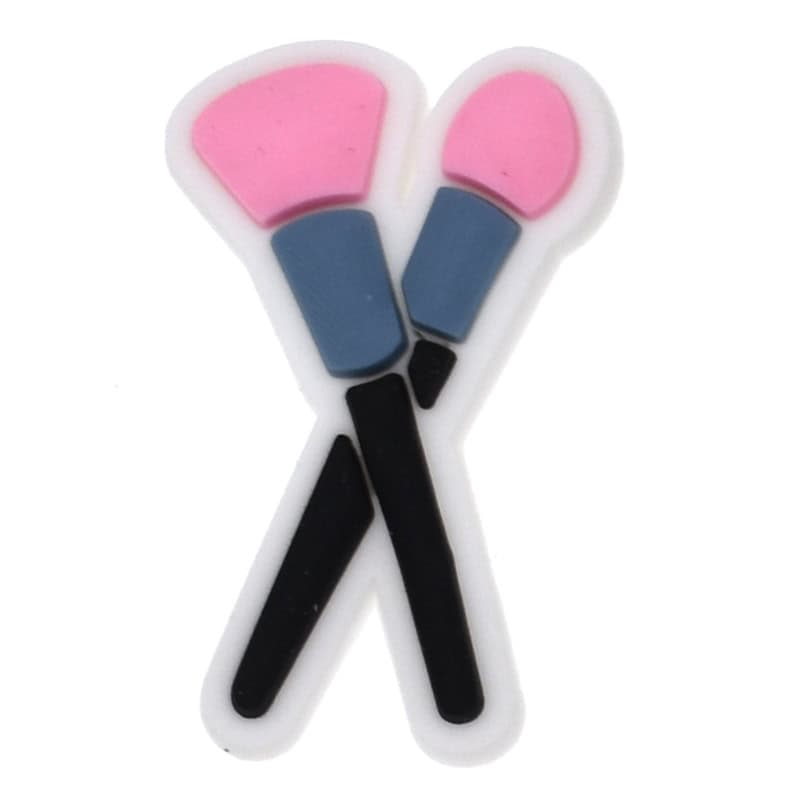Crossed brushes Cosmetics 47-36 Shoe Charm