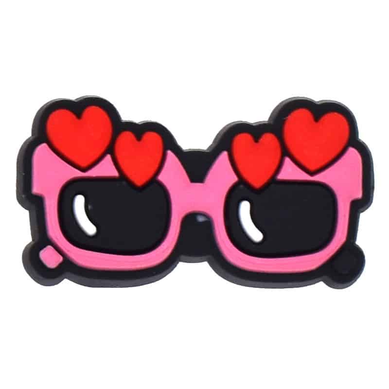 Red heart sunglasses 47-44 Shoe Charm