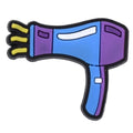 Blue hair curler 47-61 Shoe Charm