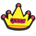 Queen crown yellow 47-63 Shoe Charm
