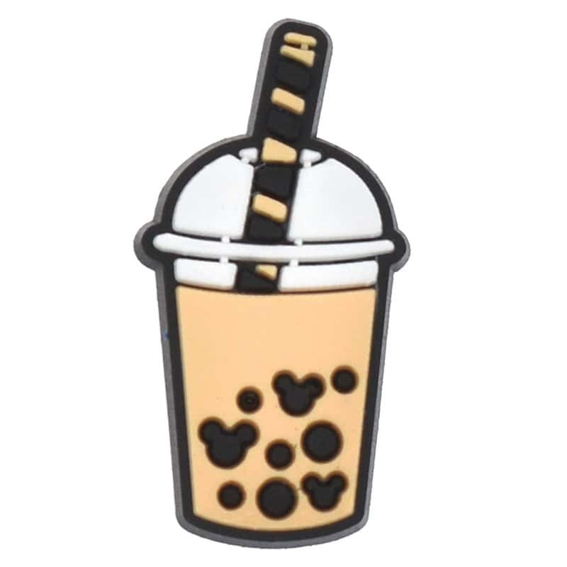 Shoe Charm -  Yellow bubble tea 479-14