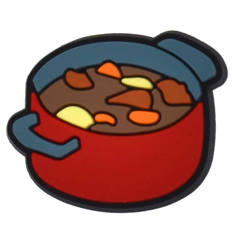 Red full cooking pot 487-06 - Shoe Charm