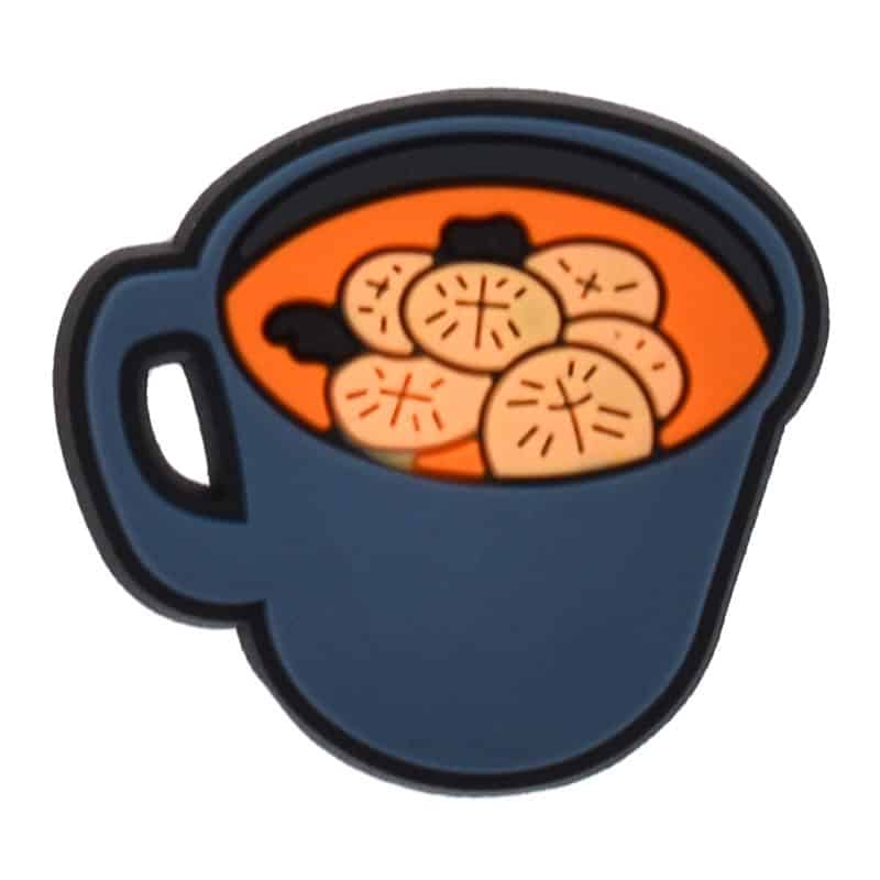 Soup in blue mug 487-08 - Shoe Charm