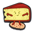 Smiling red leicester standing on cracker 487-09 - Shoe Charm
