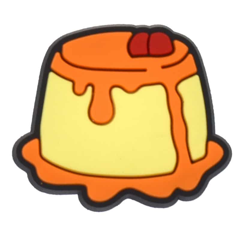 Caramel pudding with raspberries 487-16 - Shoe Charm