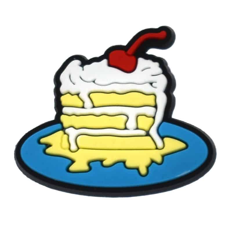 Cake slice with cherry 487-17 - Shoe Charm