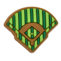 Baseball court stripes top down 489-01 - Shoe Charm