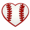 Baseball love heart 489-02 - Shoe Charm