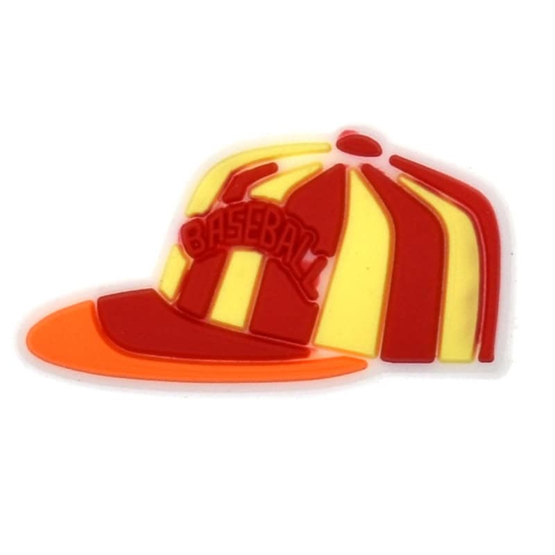 Baseball cap red & yellow 489-08 - Shoe Charm