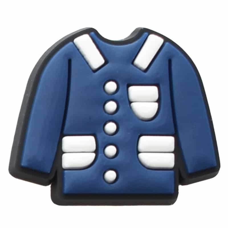 Blue button jacket 49-03 Shoe Charm