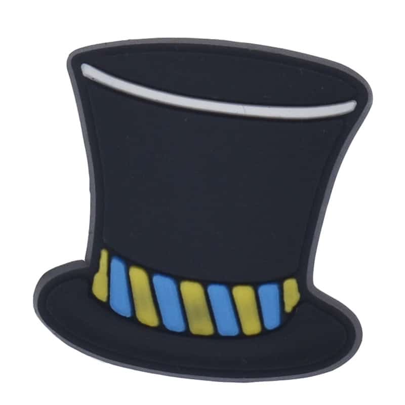 Black top hat49-10 Shoe Charm
