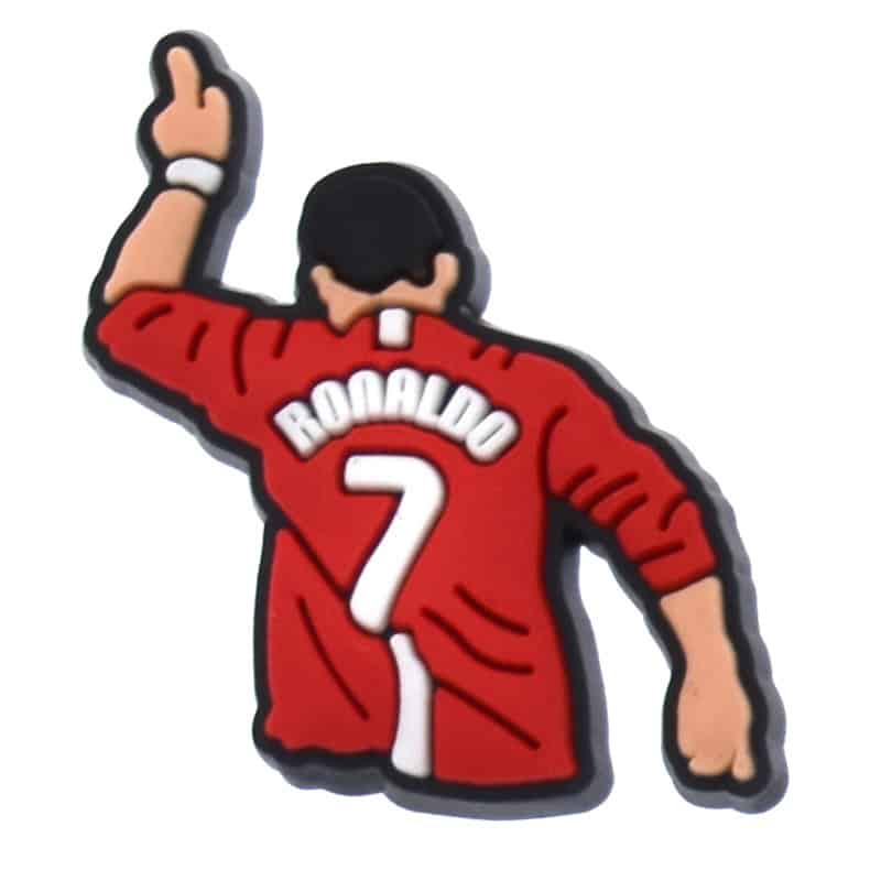 Ronaldo waves Football 534-18 Shoe Charm