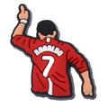 Ronaldo waves Football 534-18 Shoe Charm