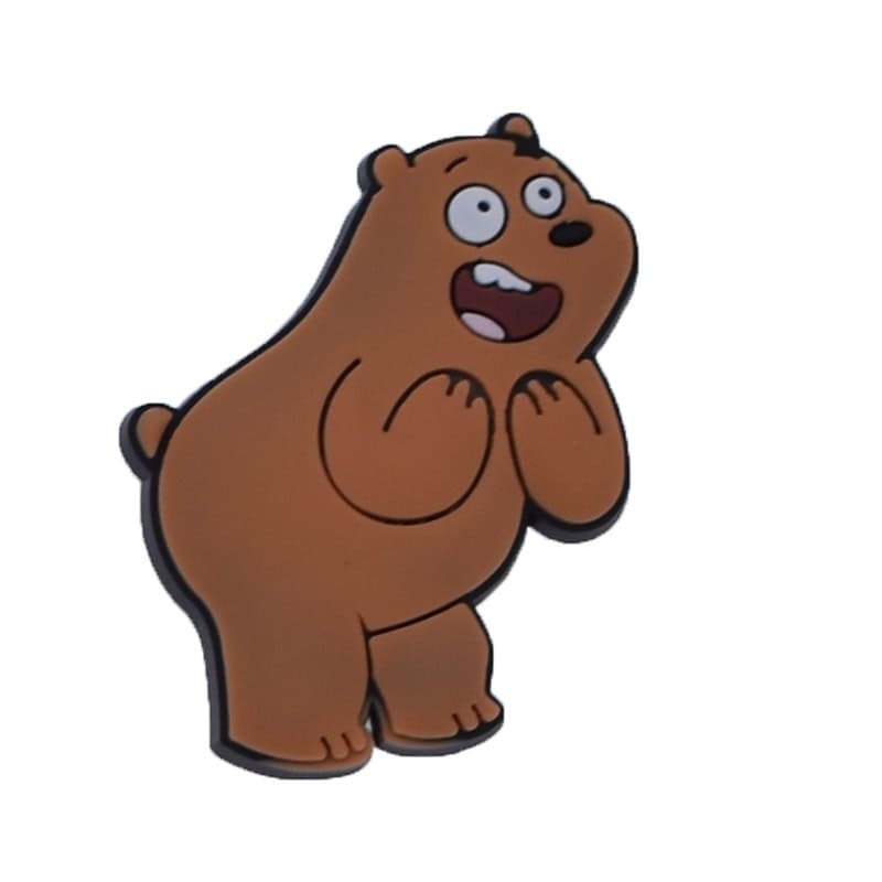 Brown bear smiler 54-09 - Shoe Charm