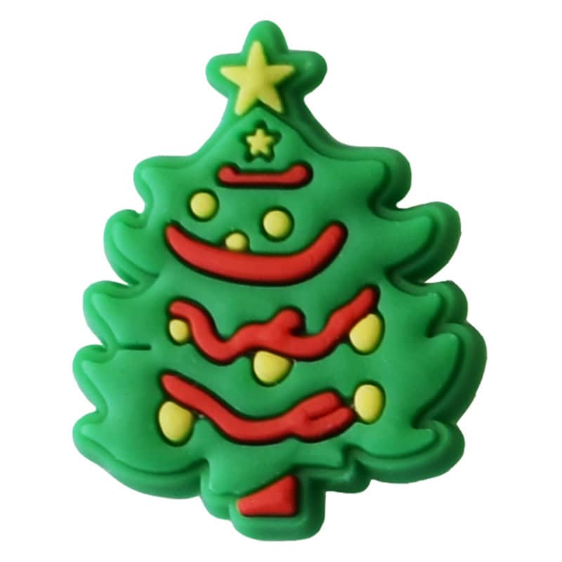 Christmas tree red ribbons Christmas Time 54-26 Shoe Charm