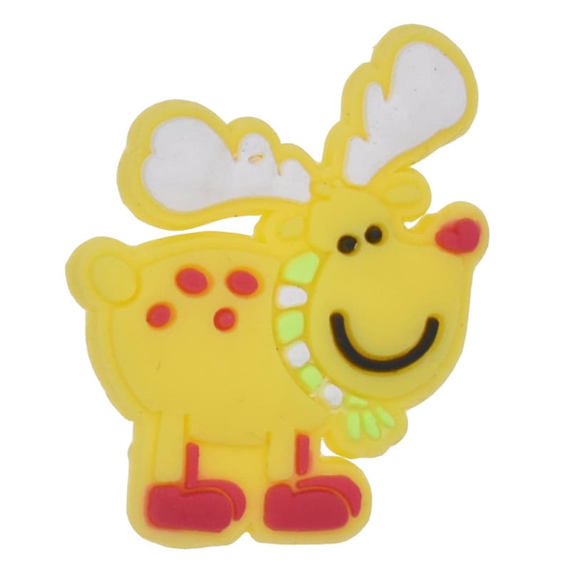 Yellow reindeer Christmas Time 54-31 Shoe Charm
