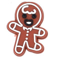 Gingerbread boy Christmas Time 54-36 Shoe Charm