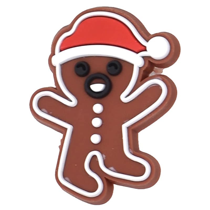 Gingerbread dancing Christmas Time 54-37 Shoe Charm