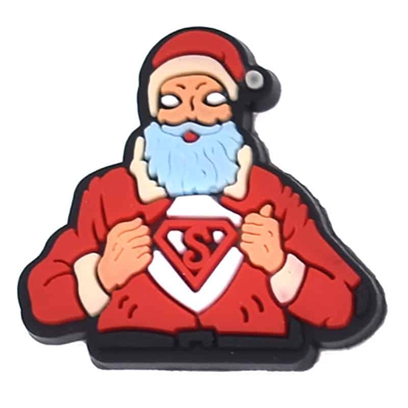 Father Christmas Superman Christmas Time 54-47 Shoe Charm