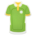 Green tee shirt Golf 543-02 Shoe Charm