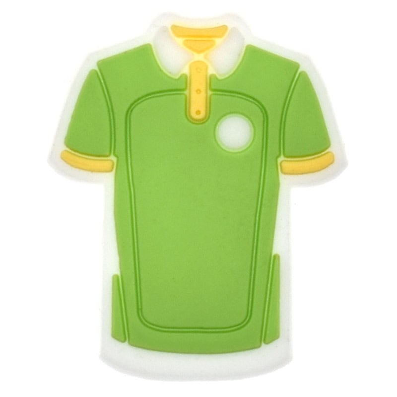 Green tee shirt Golf 543-02 Shoe Charm