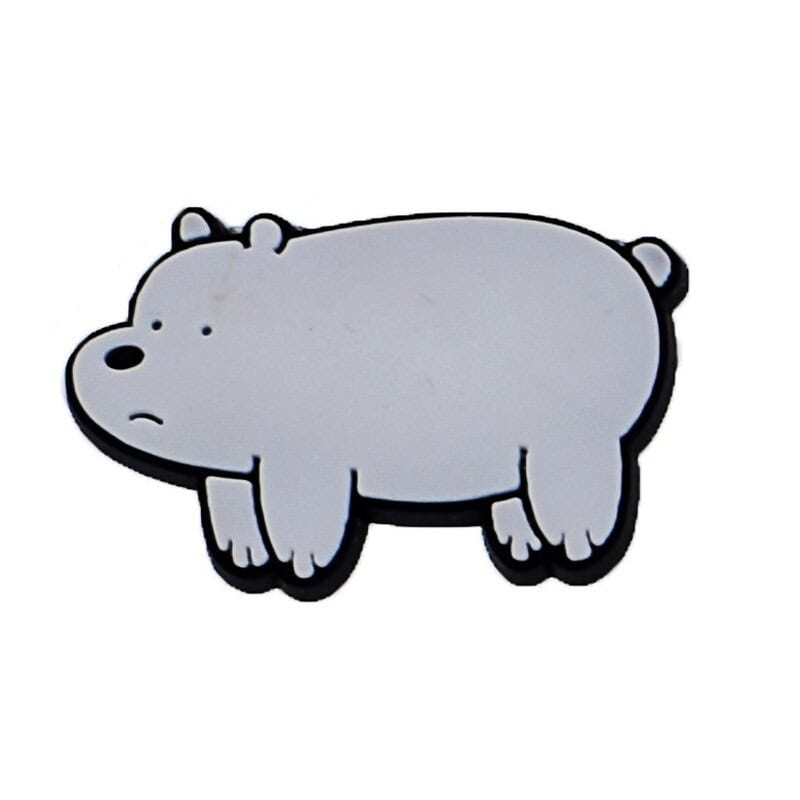 Happy white Bear 55-03 Shoe Charm
