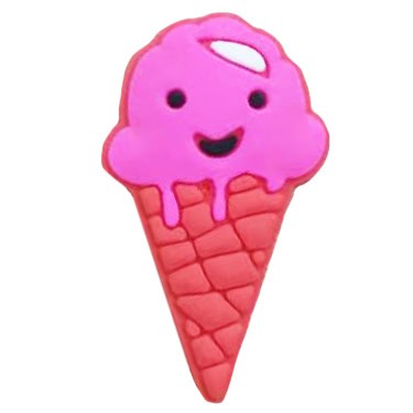 Red smile ice cream 57-01 Shoe Charm