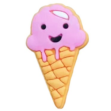 Pink smile ice cream 57-02 Shoe Charm