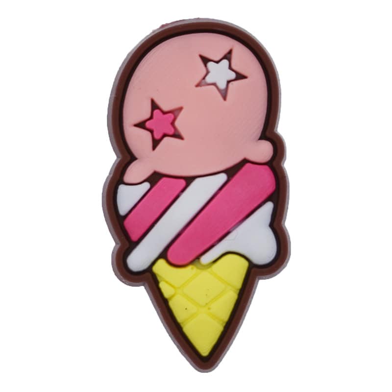 Strawberry stars ice cream 57-20 Shoe Charm
