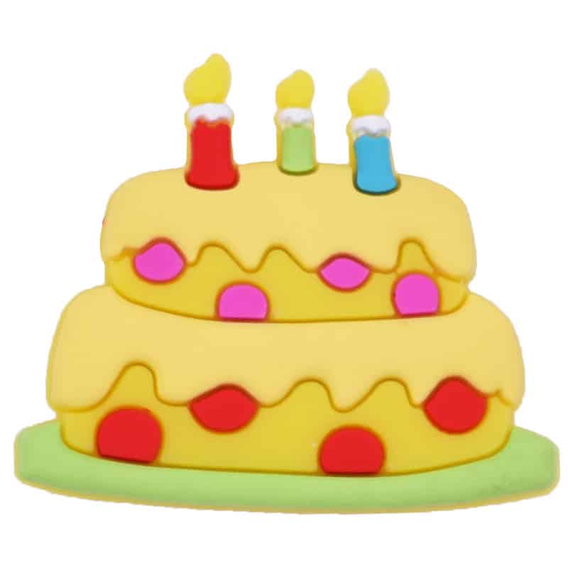 Birthday cake 3 years old 57-33 Shoe Charm