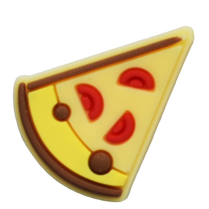Cheese flan slice 57-38 Shoe Charm