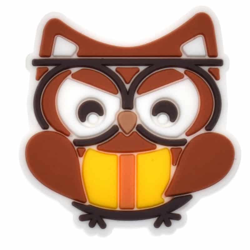 Shoe Charm - Wise brown owl  606-01