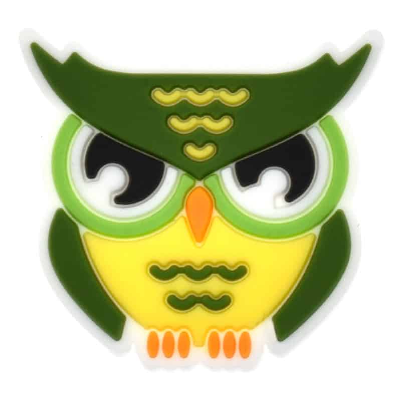 Shoe Charm - Hooded eyes owl 606-06