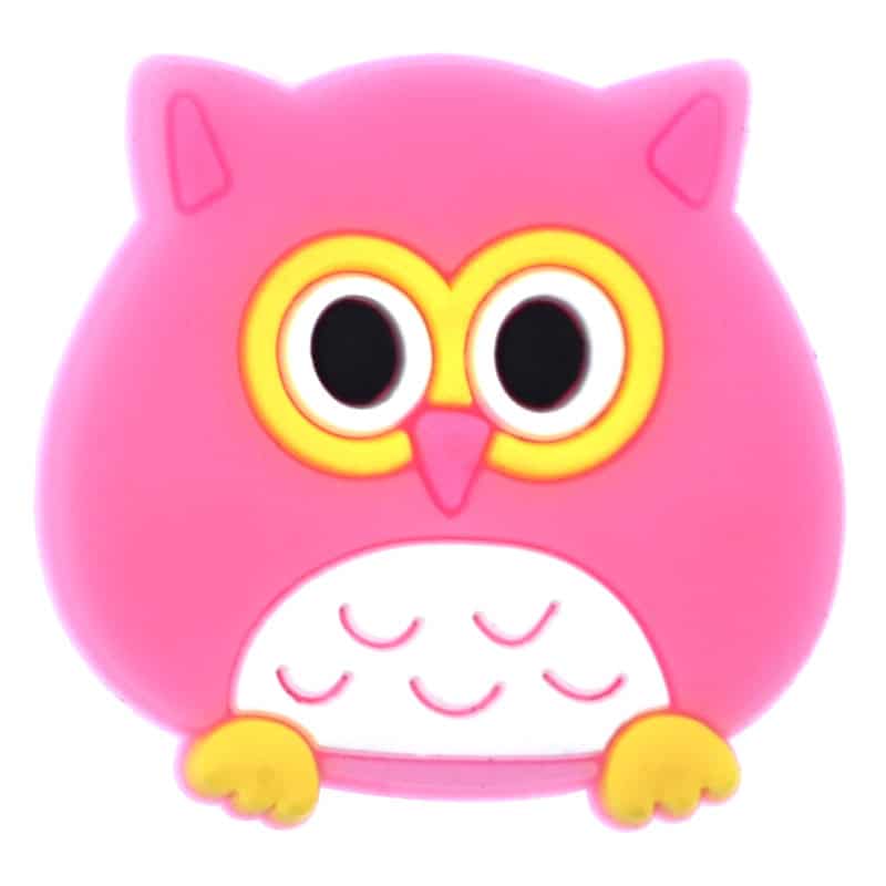 Shoe Charm - Round pin owl 606-13
