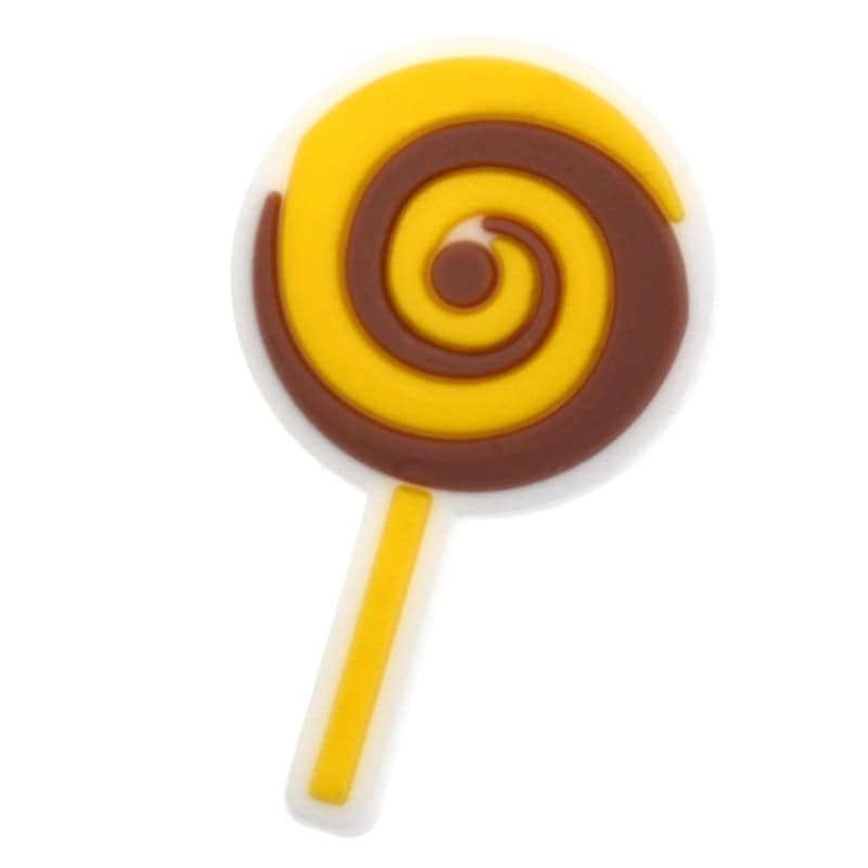 Yellow swirl lollipop 607-01 - Shoe Charm
