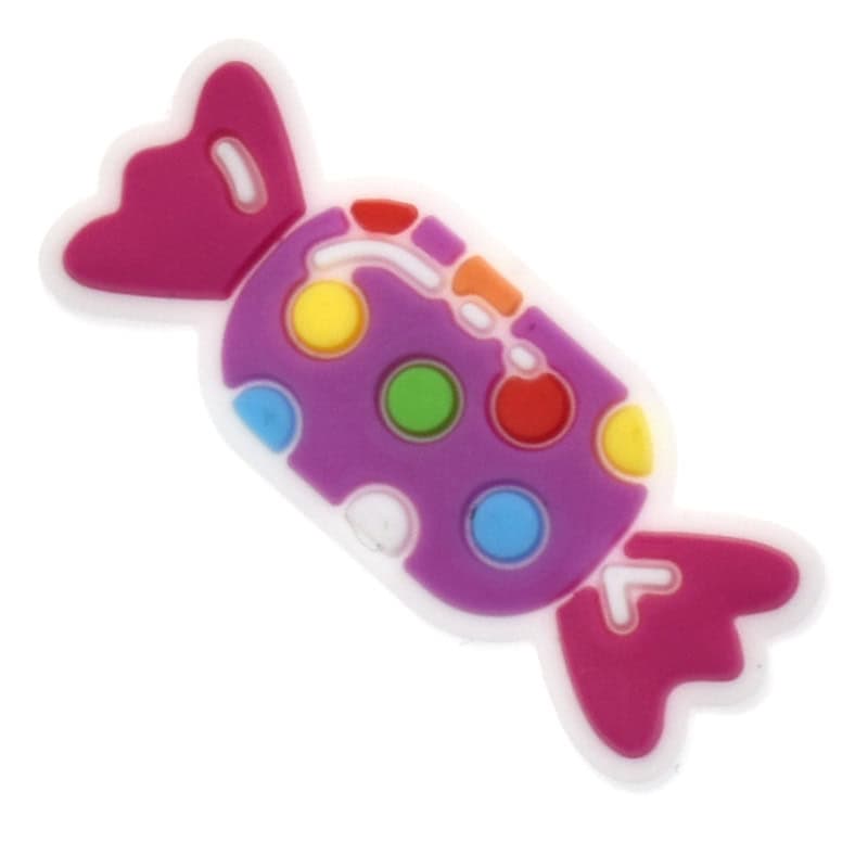 Spotty purple wrapped sweet 607-08 - Shoe Charm