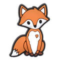 Sitting fox with heart 618-02 - Shoe Charm
